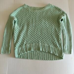 American Eagle Outfitters Womens Mint Green Long Sleeve Scoop Neck Sweater Small